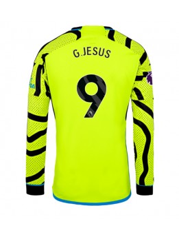 Arsenal Gabriel Jesus #9 Replika Borta Kläder 2023-24 Långärmad